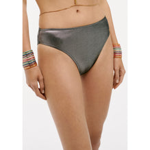 Iridescent Stretch Jersey Swimming Trunk - Silvery