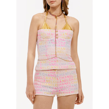 Jacquard Cotton Tweed Top - Pin/Yel/Ecru/Blue