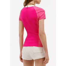 Neoprene Top - Fuchsia/Pink/White