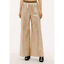 Perforated Lambskin Pants - Golden