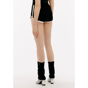 Cashmere Shorts - Black/White