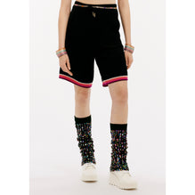 Cashmere Shorts - Black/Multicolor