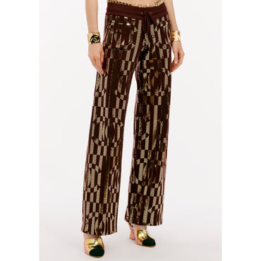 Wool Pants - Burgundy