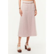 Iridescent Fantasy Tweed Skirt - Pink/Lht Pink/Ecr