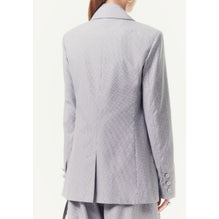 Striped Cotton Canvas Jacket - Navy