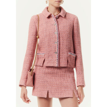 Fantasy Tweed Jacket - Orang/Bck/Pin/Whi