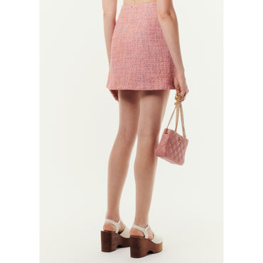 Fantasy Tweed Skirt - Orang/Bck/Pin/Whi