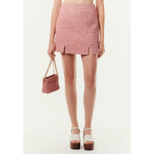 Fantasy Tweed Skirt - Orang/Bck/Pin/Whi