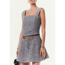 Fantasy Tweed Top - White/Black
