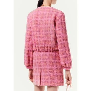 Cotton Fantasy Tweed Jacket - Pink/ Pink