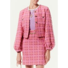 Cotton Fantasy Tweed Jacket - Pink/ Pink