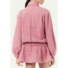 Cotton Fantasy Tweed Blouson - Pink/Ecru