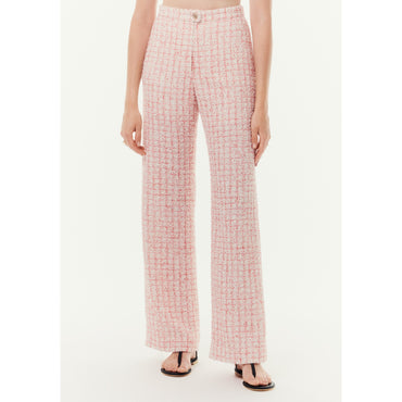 Glittered Fantasy Tweed Pants - Ecru/White/Red