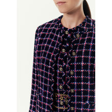 Cotton Fantasy Tweed Jacket - Navy/Red/Blu/Whi