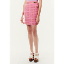 Cotton Fantasy Tweed Skirt - Pink/ Pink