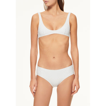 Stretch Jersey Swimming Top - White