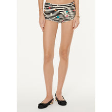 Printed Stretch Jersey Swimming Trunk - Bck/Ecru/Turq/Ora/Pin