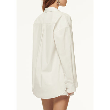 Cotton Canvas Blouse - White