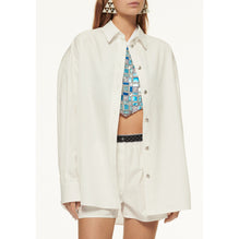 Cotton Canvas Blouse - White