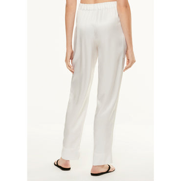 Double Satin Pants - White