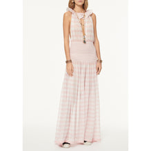 Viscose/Polyester Dress -  Pink/White