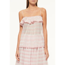 Viscose/Polyester Knit Top -  Pink/White