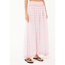 Viscose/Polyester Skirt -  Pink/White
