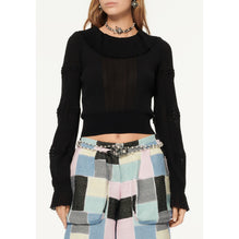 Cotton/Polymide Blouse - Black