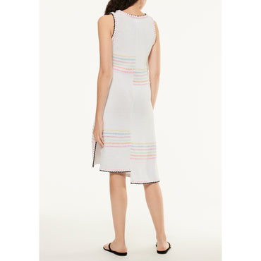 Cotton/Polyamide Dress - White/Multicolor