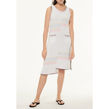 Cotton/Polyamide Dress - White/Multicolor