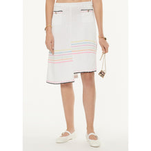 Cotton/Polyamide Skirt - White/Multicolor