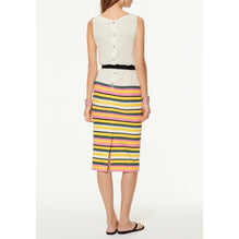 Silk Seersucker/Cot Terry Dress - Multicolor