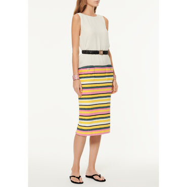 Silk Seersucker/Cot Terry Dress - Multicolor