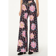Printed Neoprene Pants - Bck/Pi/Ora/Blu/Re