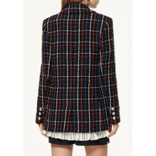 Fantasy Cotton Tweed Jacket - Bck/Whi/Blue/Red