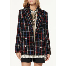 Fantasy Cotton Tweed Jacket - Bck/Whi/Blue/Red