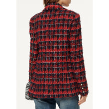 Fantasy Tweed Jacket - Red/Navy/Black/White