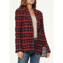Fantasy Tweed Jacket - Red/Navy/Black/White