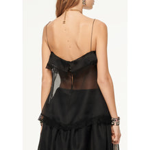 Silk Organza Top - Black