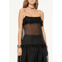 Silk Organza Top - Black