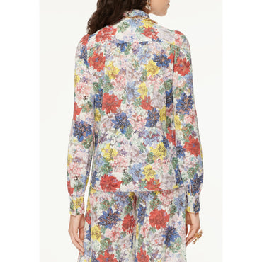 Fantasy Cotton Lace Blouse - White/Red/Yel/Blue/Green