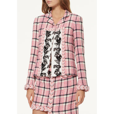 Fantasy Tweed Jacket - Pin/Navy/Whi/Pink