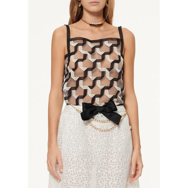 Tulle Top - White