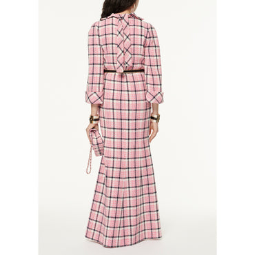 Fantasy Tweed Dress - Pin/Navy/Whi/Pink