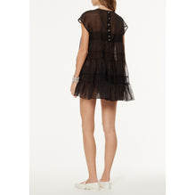 Silk Organza Tunic - Black