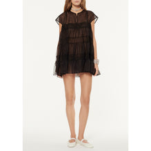 Silk Organza Tunic - Black