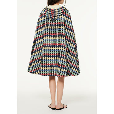 Fantasy Tweed Cape - Blue/Green/Red/Yel/Black