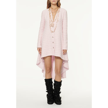 Fantasy Cotton Tweed Dress - Pink