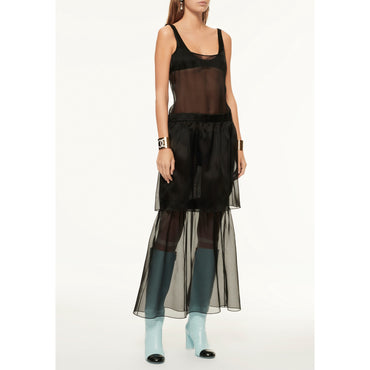 Silk Organza Dress - Black