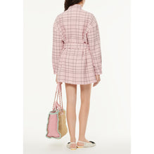 Checked Wool Tweed Jacket - Pink/Black